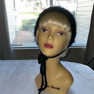 Child’s Vintage MADE IN ITALY Angora Hat W.P.L. 2975 70% Angora 30% Wool